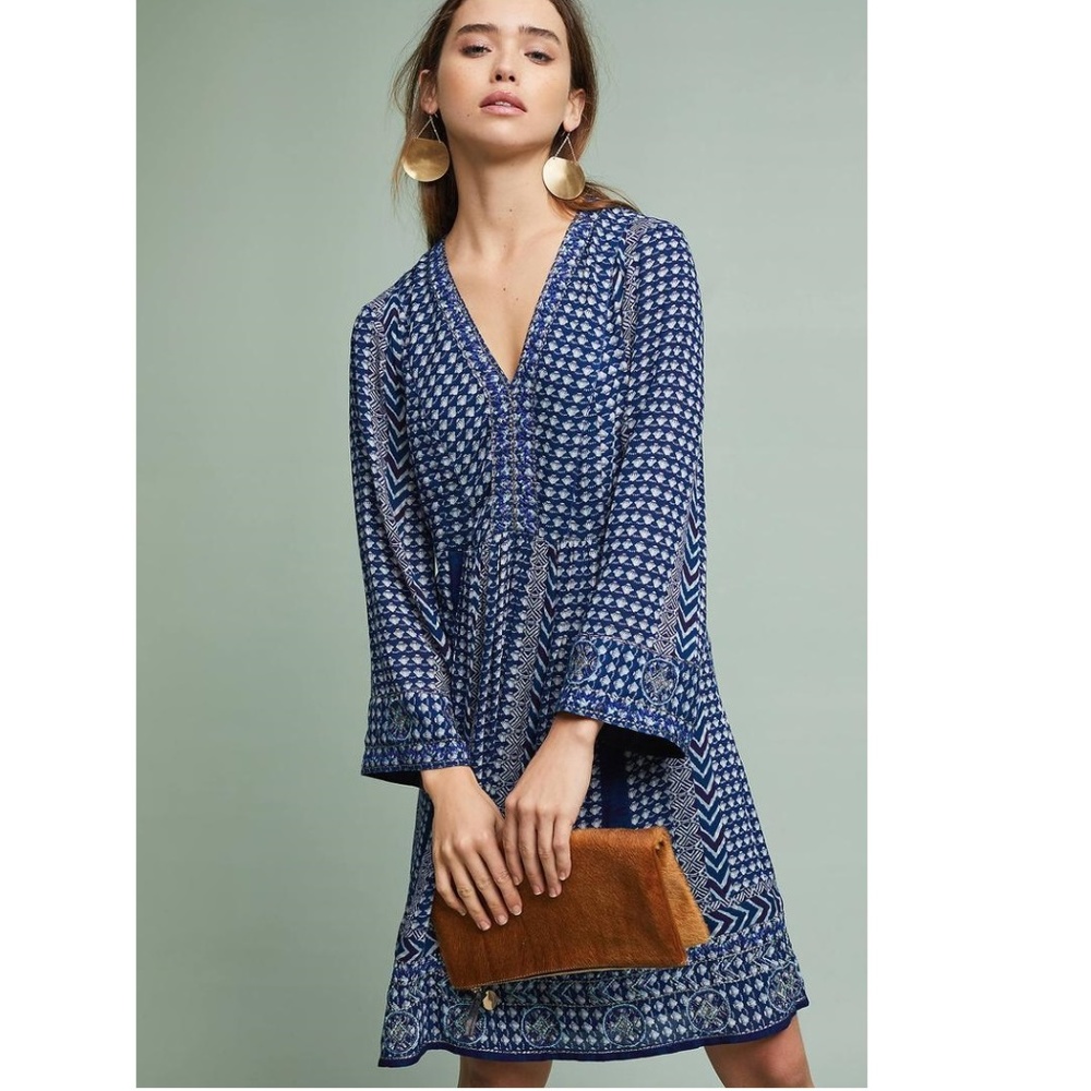 Anthropologie Sierra Embroidered Shift Dress - Picture 1 of 3